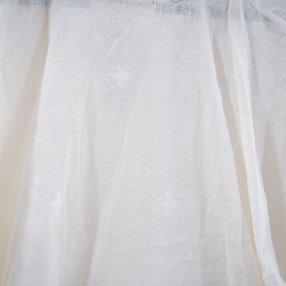 Pondicherie Naina Caftan Ivory Gauzy Cotton Caftan with Embroidered Detail - Picture 13 of 13